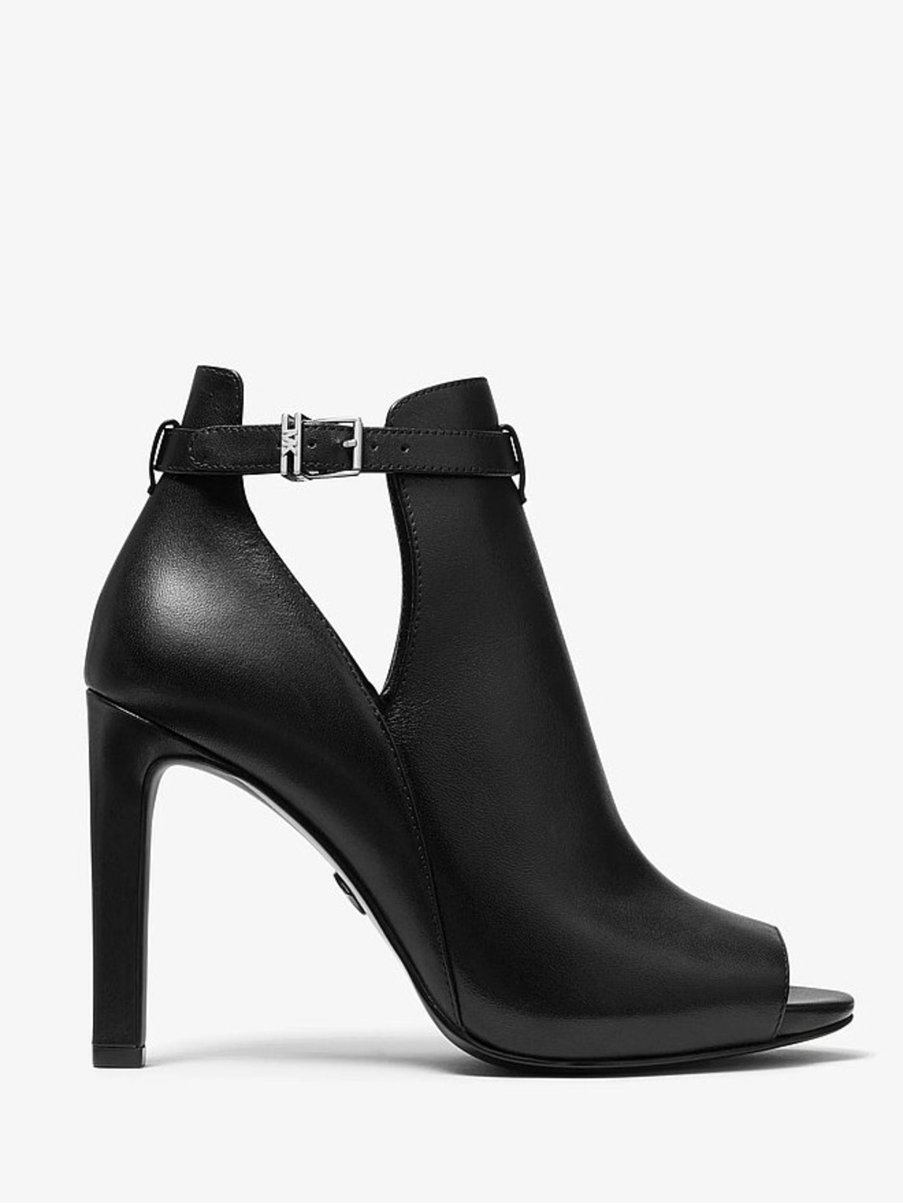 ๐ค๐ค NIB Michael Kors Women's Lawson Heel Buckled Open Toe Shooties Heels - Picture 2 of 6